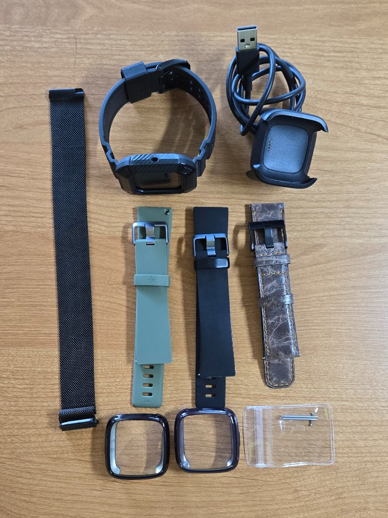 Fitbit Versa2 Bundle - Watch, Charger, 5 Bands, 2 Screen Protectors